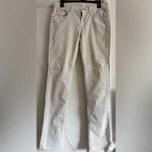 Rag & Bone Cream Straight Leg Women's Corduroys